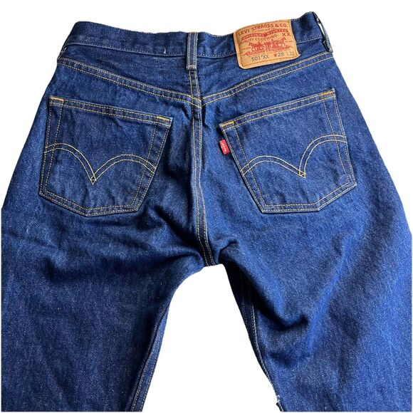 Vintage Levis 501XX Men 28x30* Big E Denim Blue Jeans NWOT